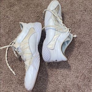 white infinity cheer shoes